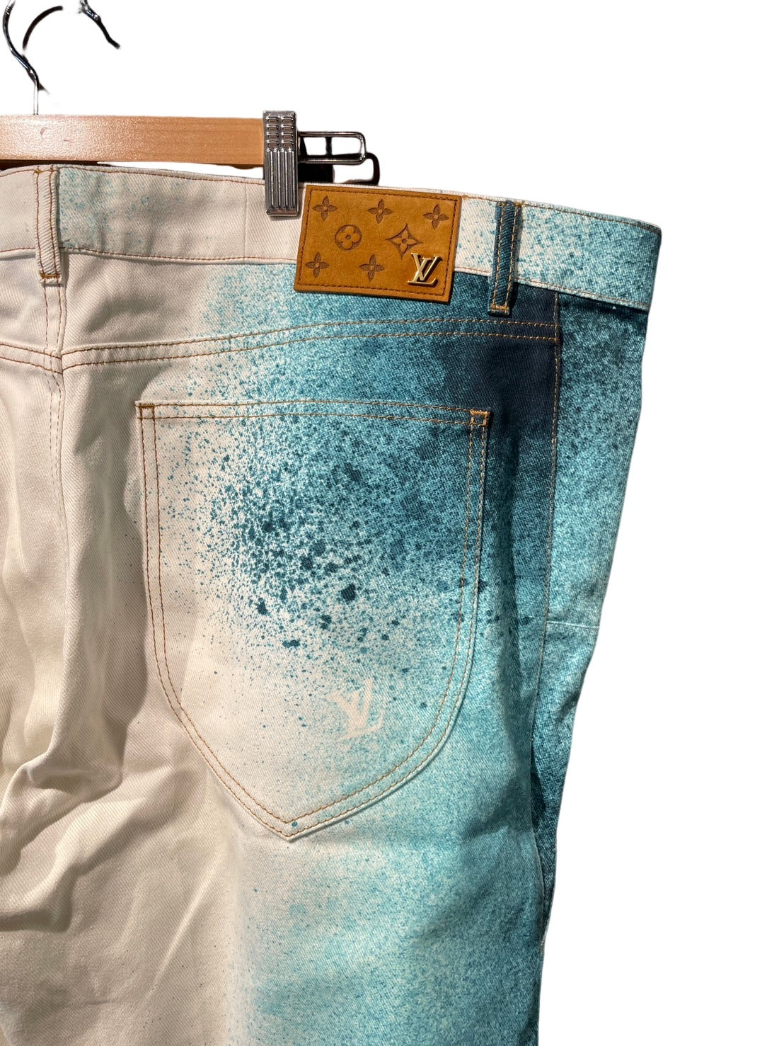 ルイ・ヴィトン スプレー デニム パンツ モノグラム