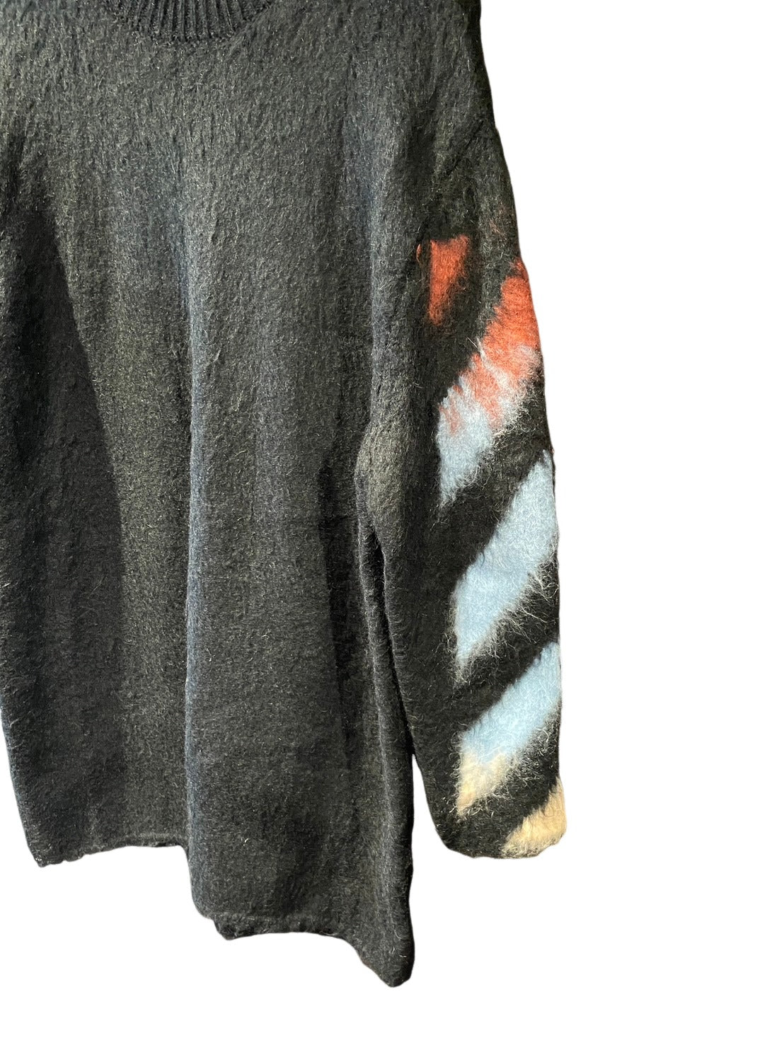 オフホワイト ロング ニット レディース