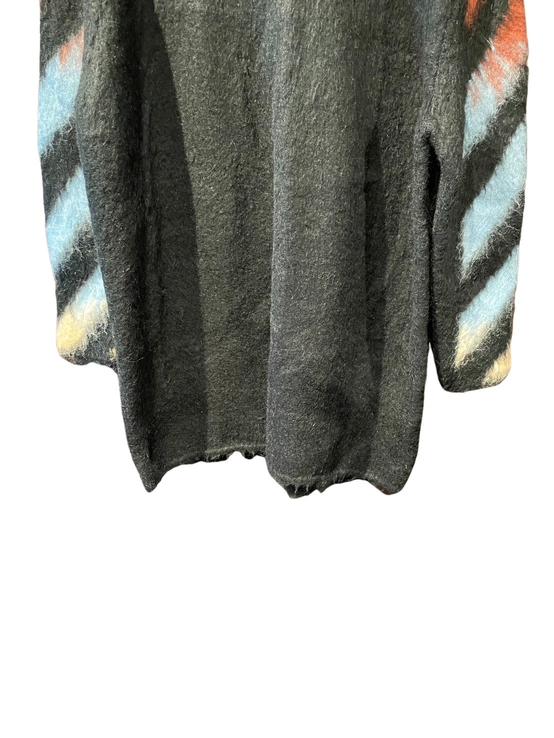 オフホワイト ロング ニット レディース