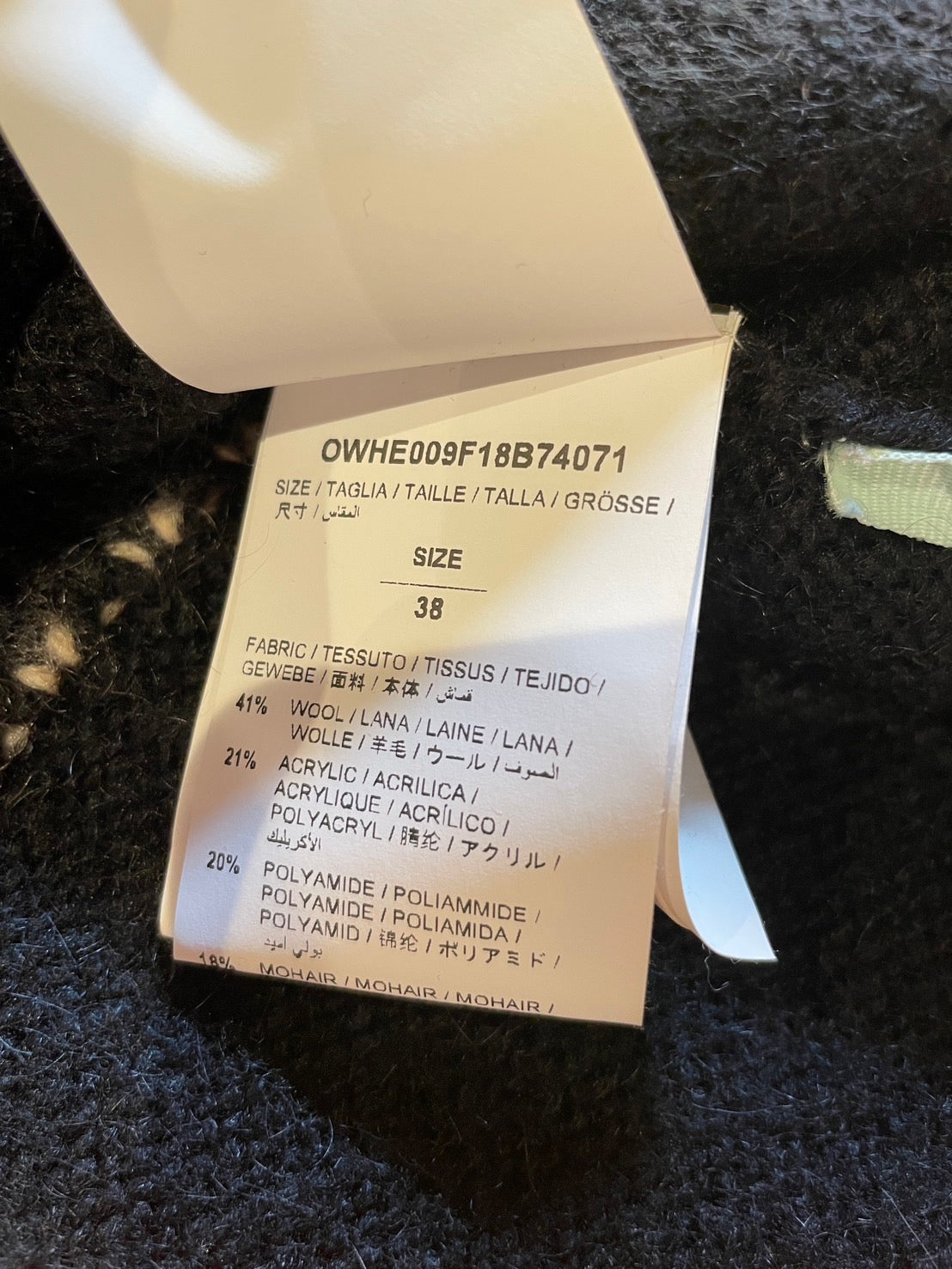 オフホワイト ロング ニット レディース