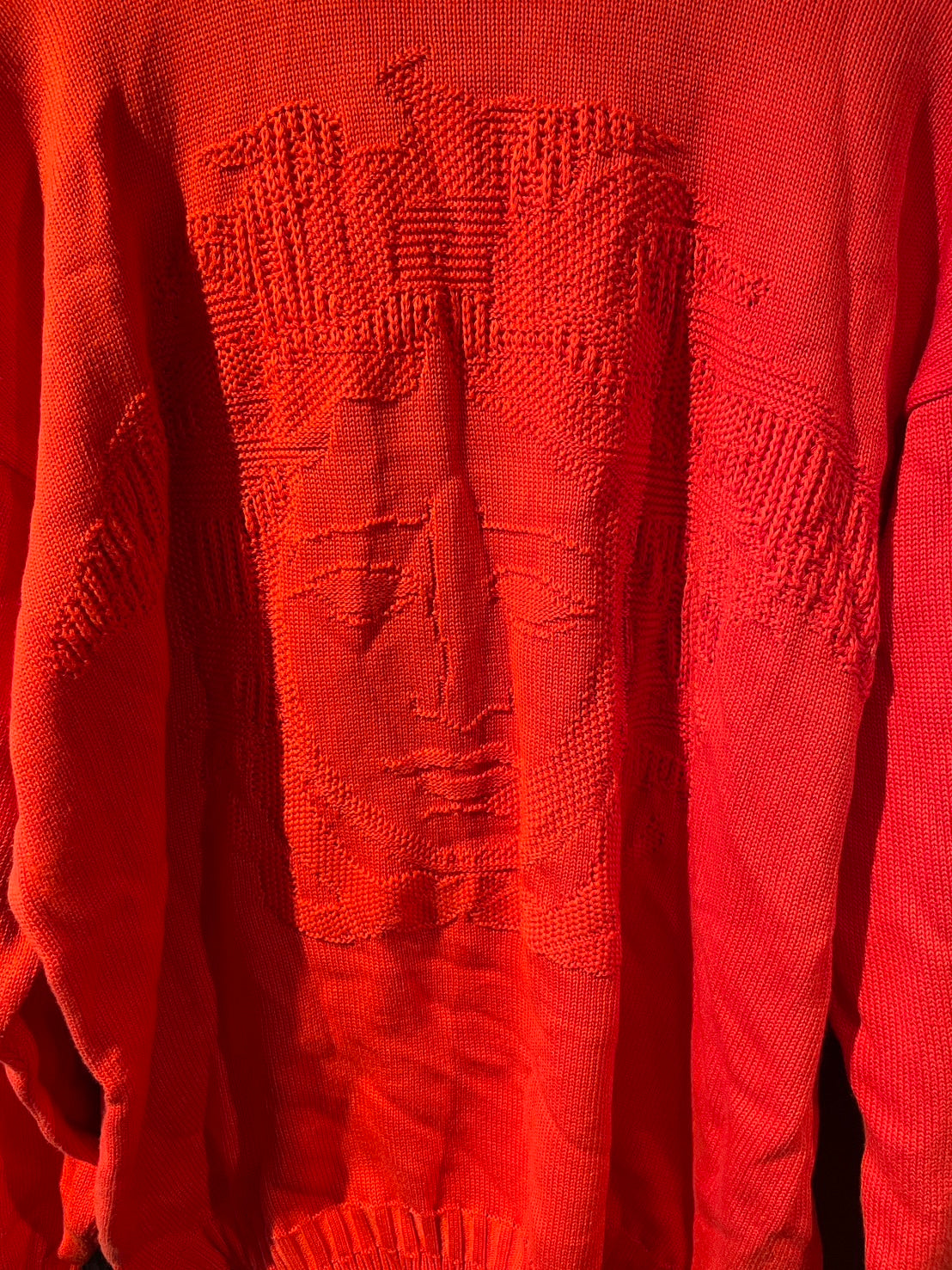 ヴェルサーチ メデューサ ニット レッド