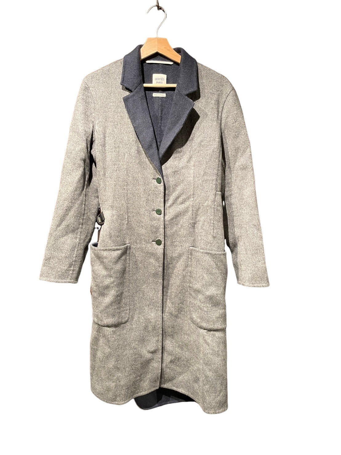 エルメス カシミヤ ラップ コート