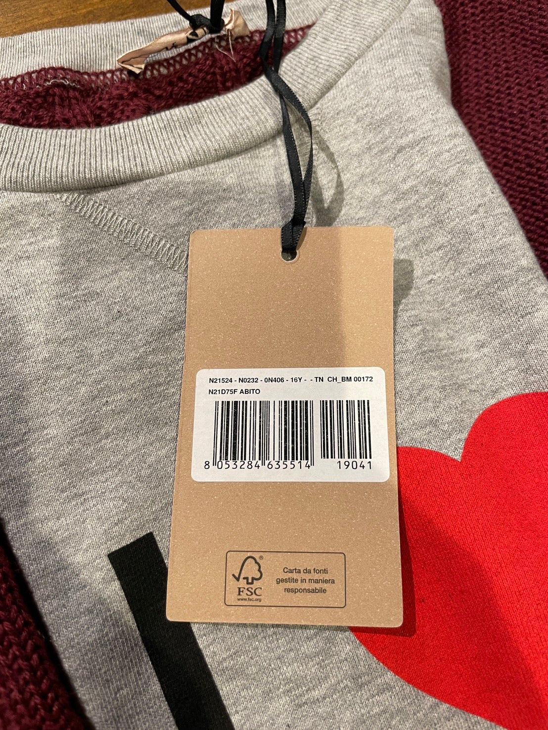 ヌメロヴェントゥーノ ニット ワンピース