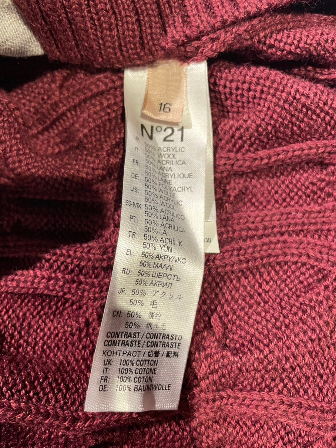 ヌメロヴェントゥーノ ニット ワンピース