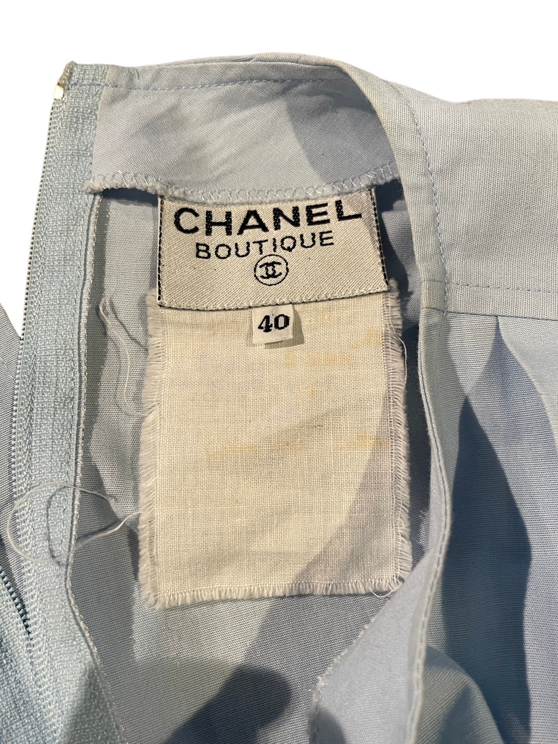 シャネル ワンピース 水色