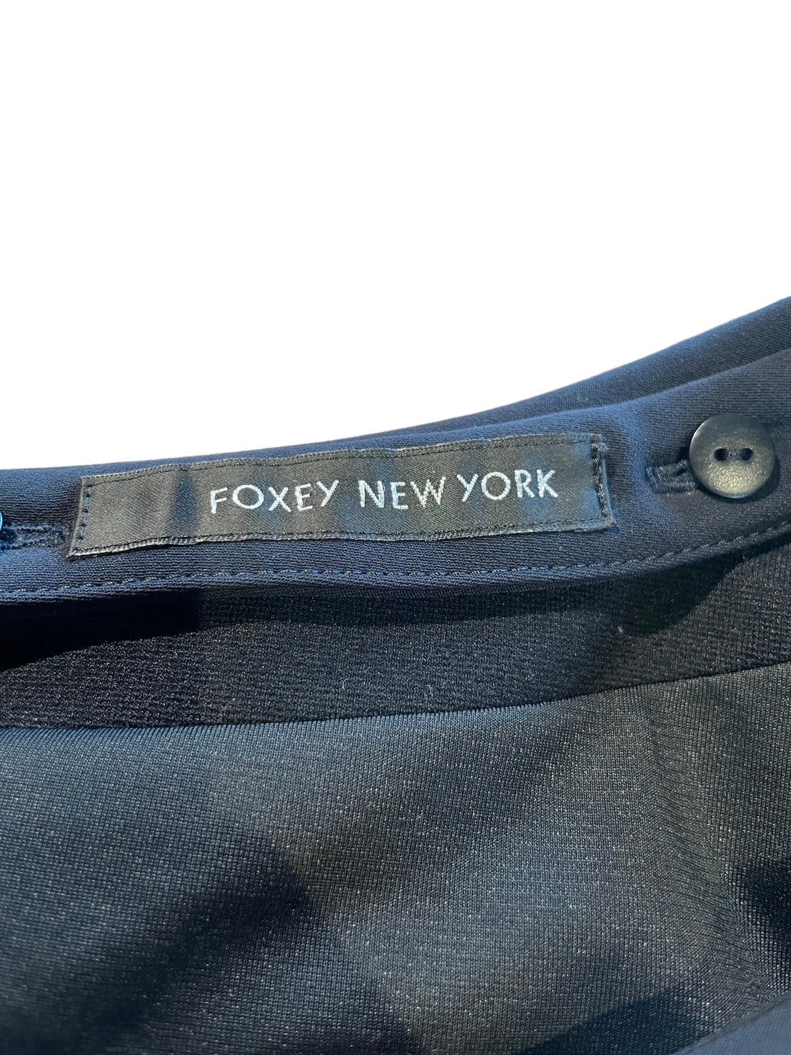 フォクシーニューヨーク 襟付き ワンピース 黒