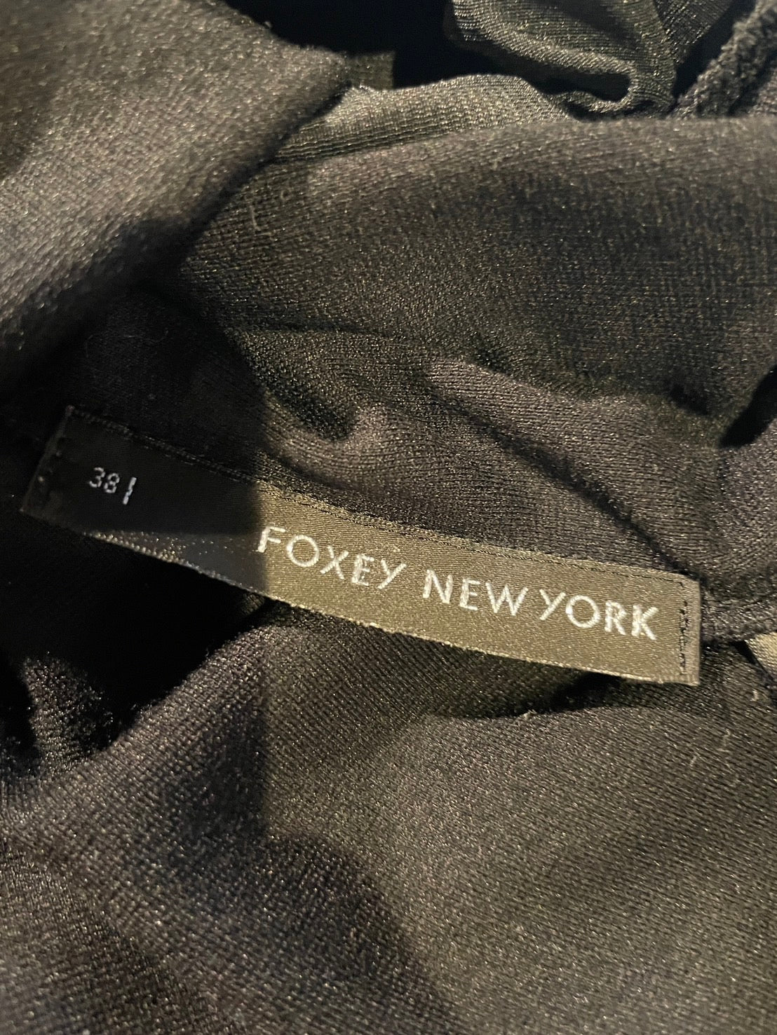 フォクシーニューヨーク 襟付き ワンピース 黒