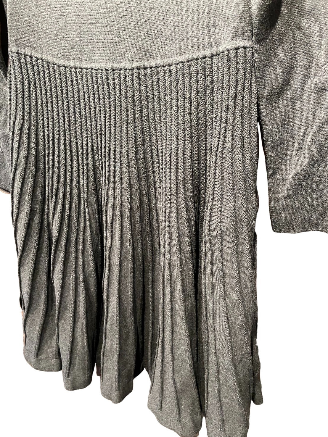 フォクシーニューヨーク プリーツ ニット ワンピース