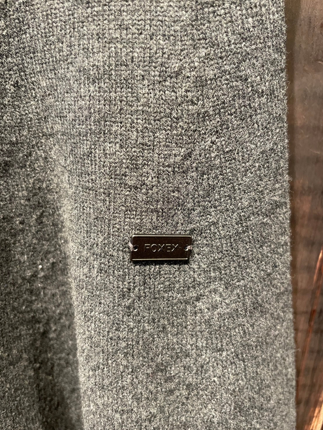 フォクシー ニット ワンピース グレー