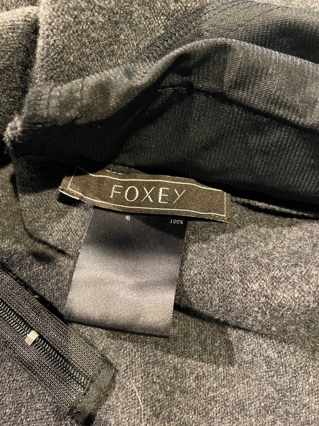 フォクシー ニット ワンピース グレー