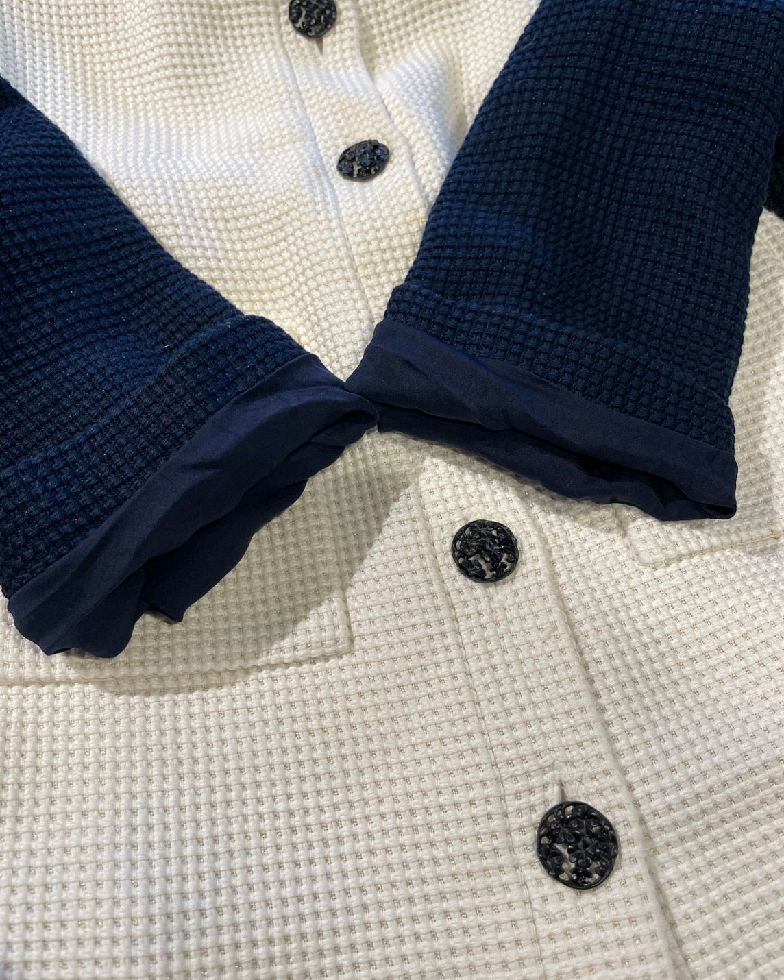 シャネル ツィード セットアップ バイカラー