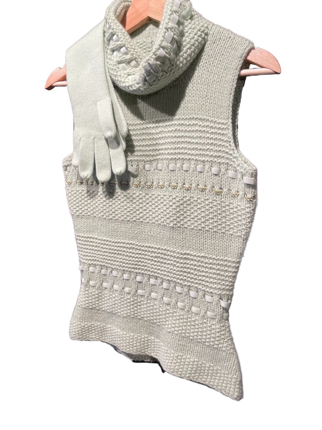 フォクシー カシミヤ 100% フローラル ニット