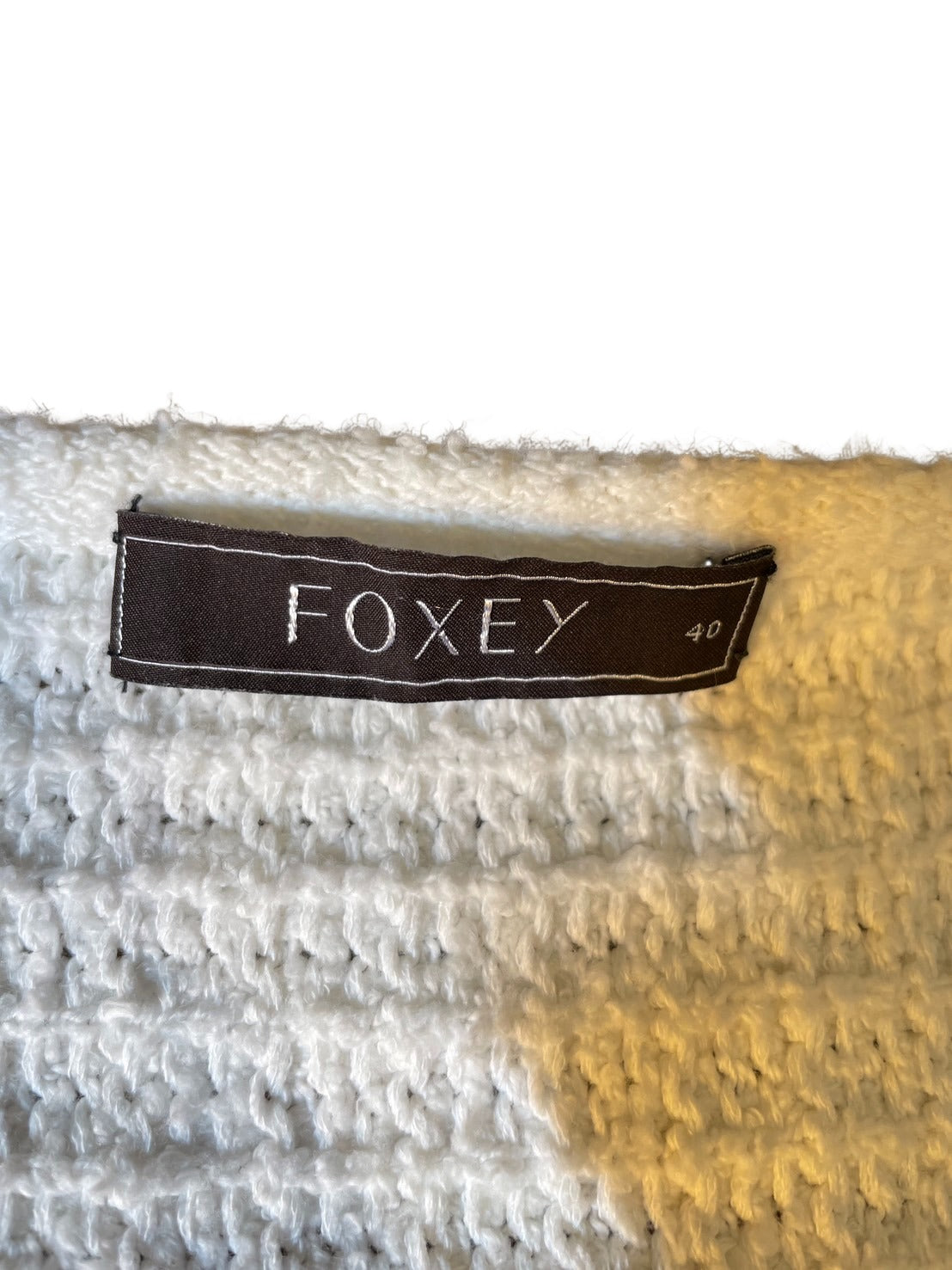フォクシー カーディガン ホワイト レディース