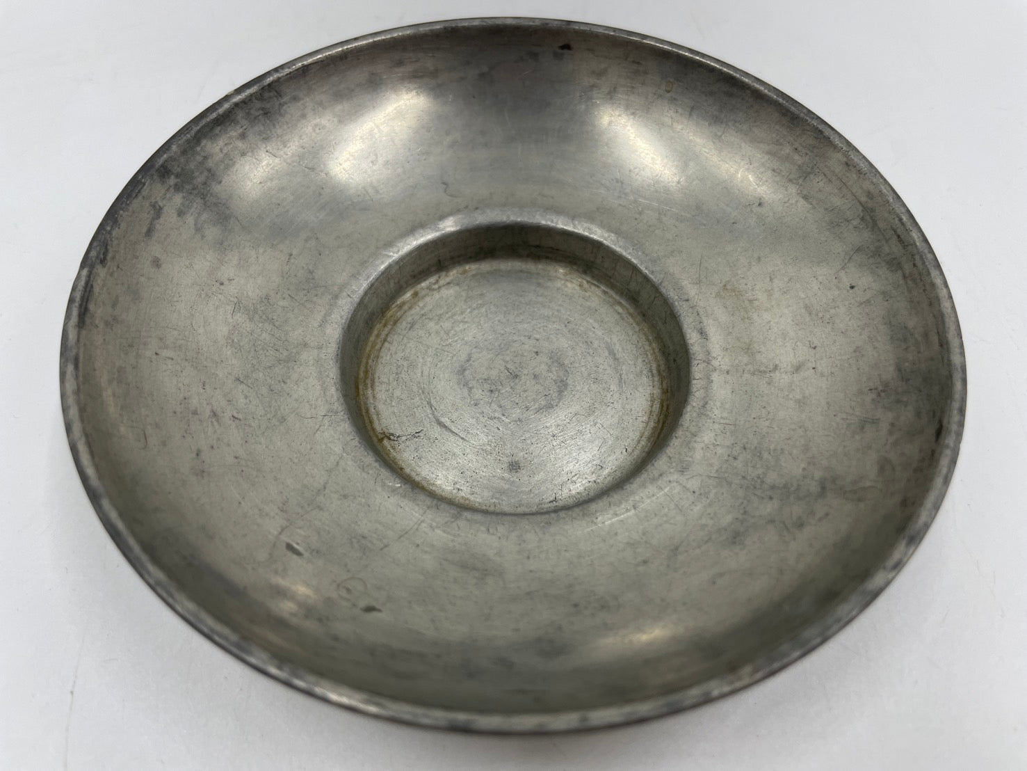 林克瑞製 古錫 茶托 5客