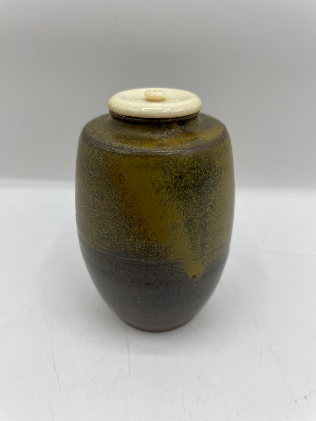 尾中窯 市野信水造 丹波茶入