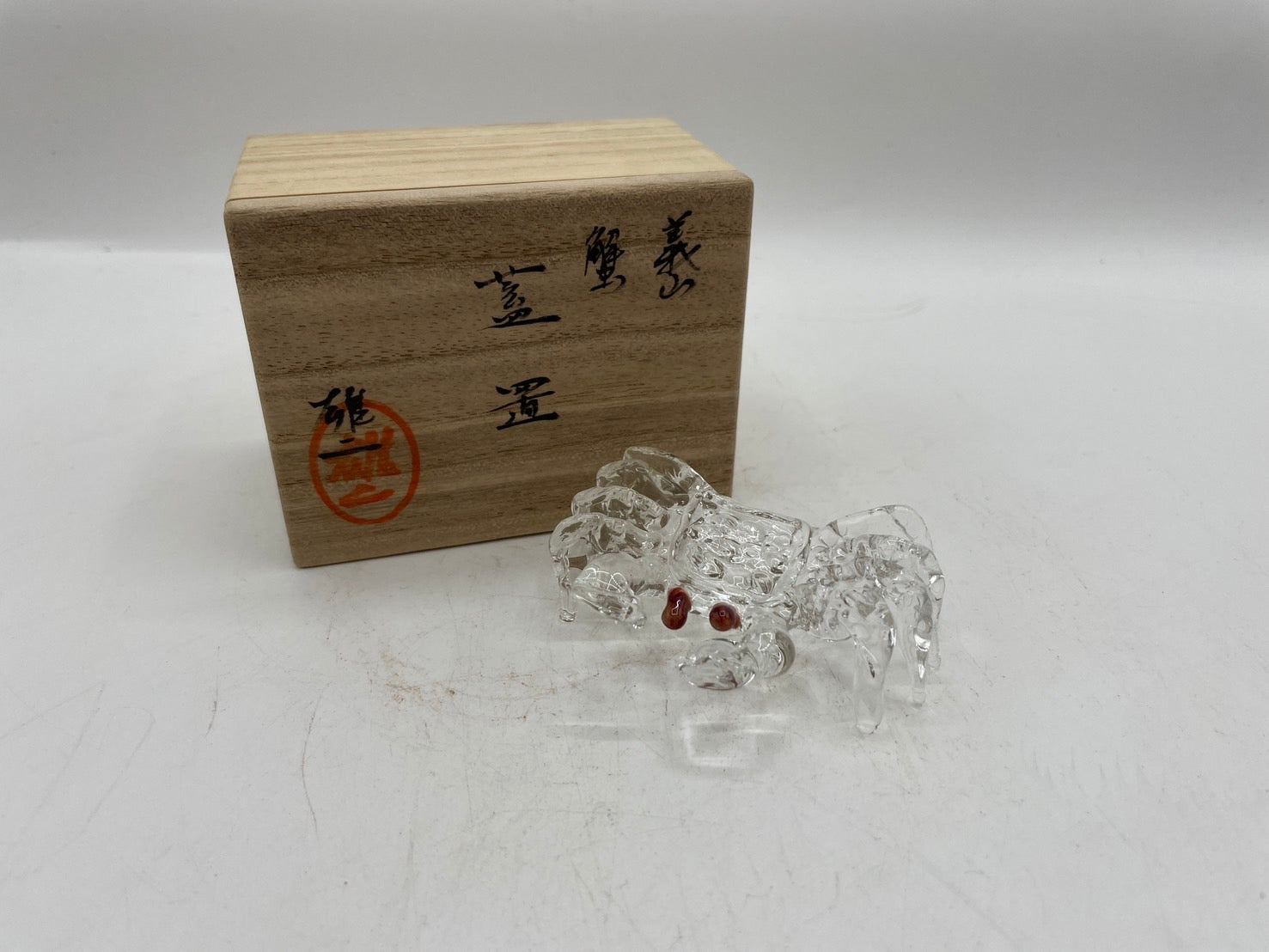 濱地雄ニ 義山 蟹 蓋置