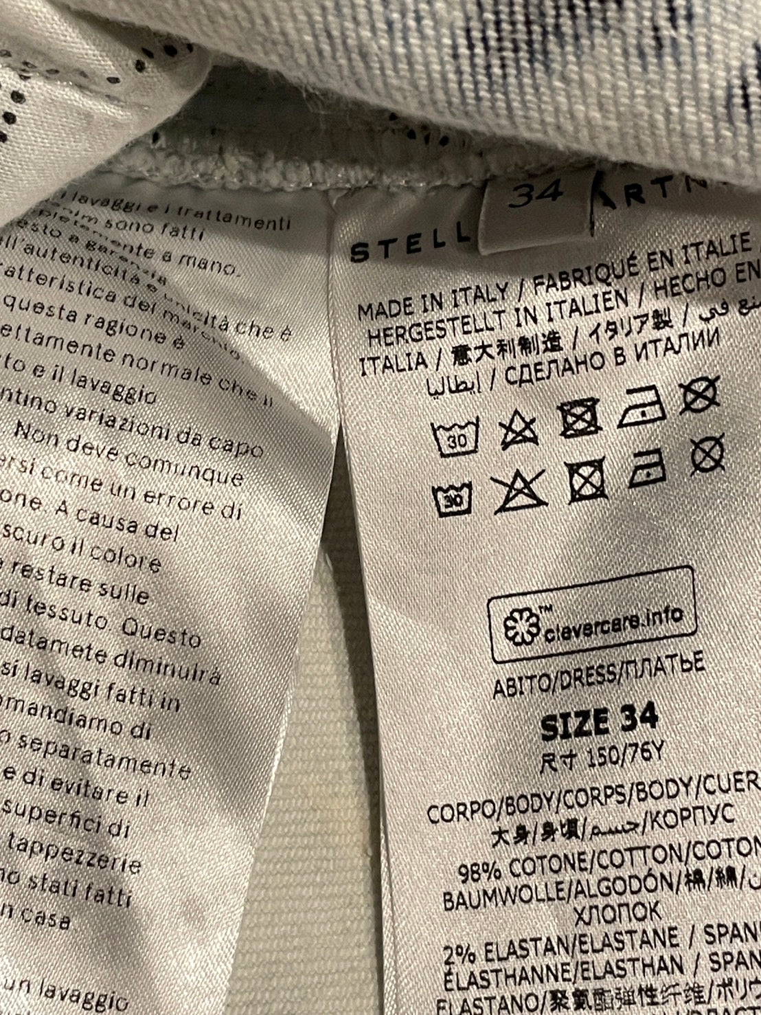 ステラマッカートニー コットン デニム ワンピース