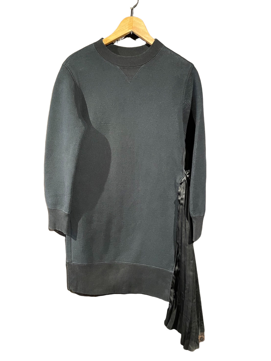 サカイ プリーツ切替スウェットワンピース