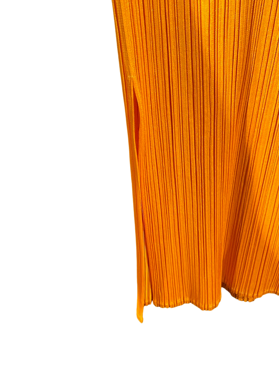 プリーツプリーズ プリーツワンピース オレンジ