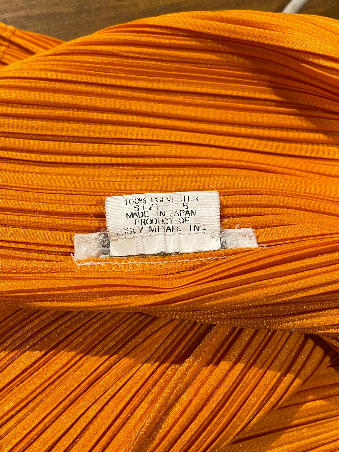 プリーツプリーズ プリーツワンピース オレンジ