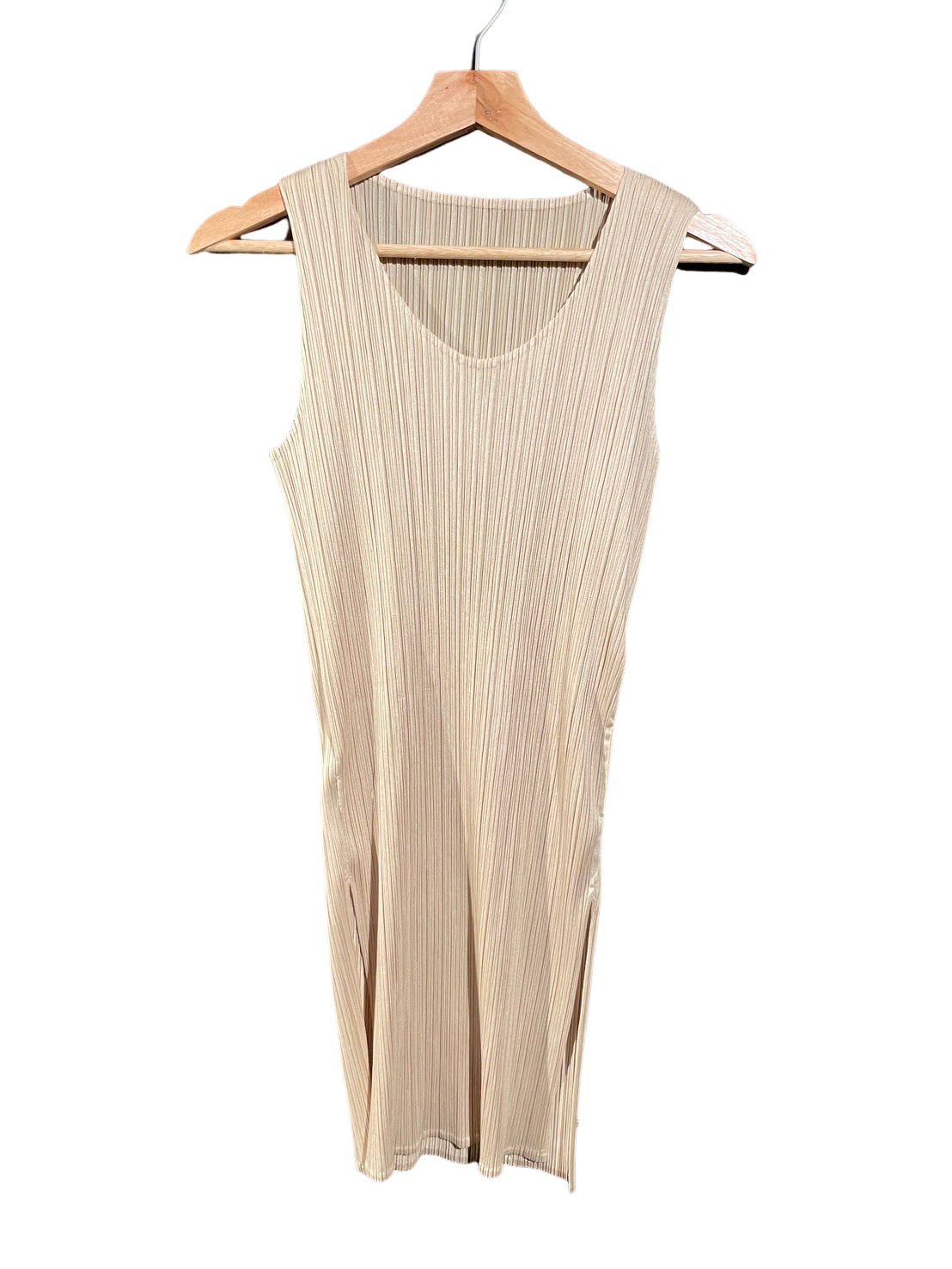 プリーツプリーズ プリーツワンピース アイボリー