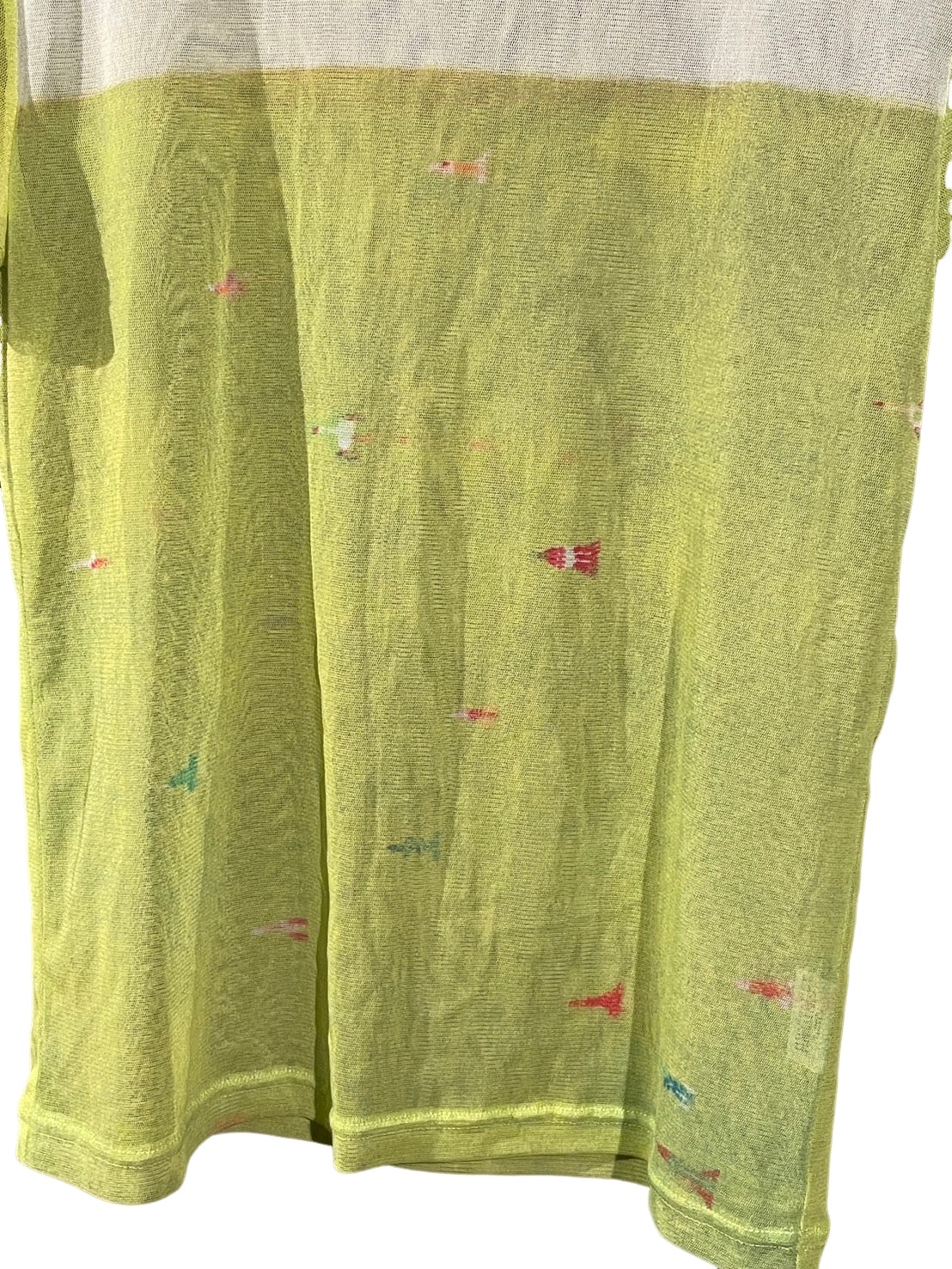 プリーツプリーズ シースルー ナイロン Tシャツ