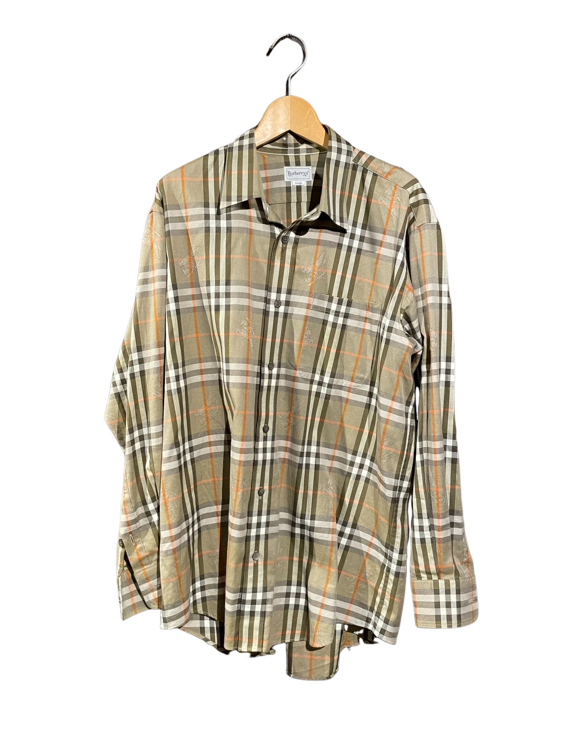 バーバリー ノバチェック シャドーホース 長袖シャツ