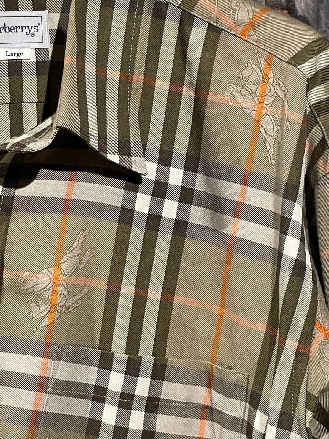 バーバリー ノバチェック シャドーホース 長袖シャツ