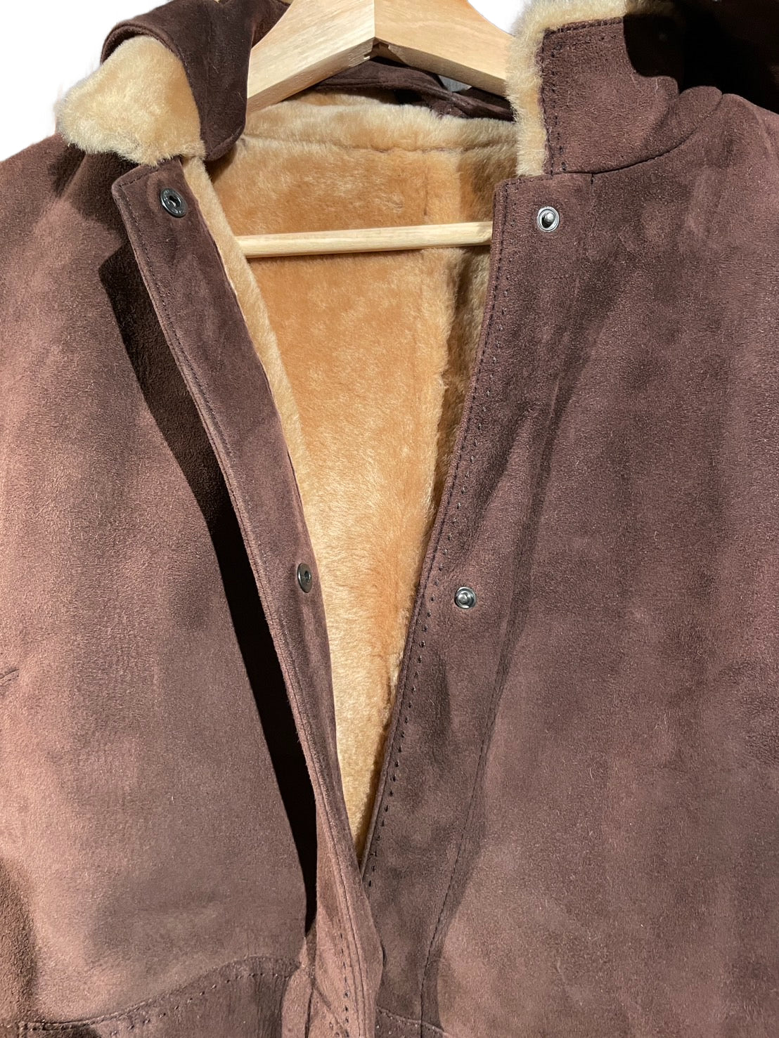 ロエベ フーテッド ムートンコート