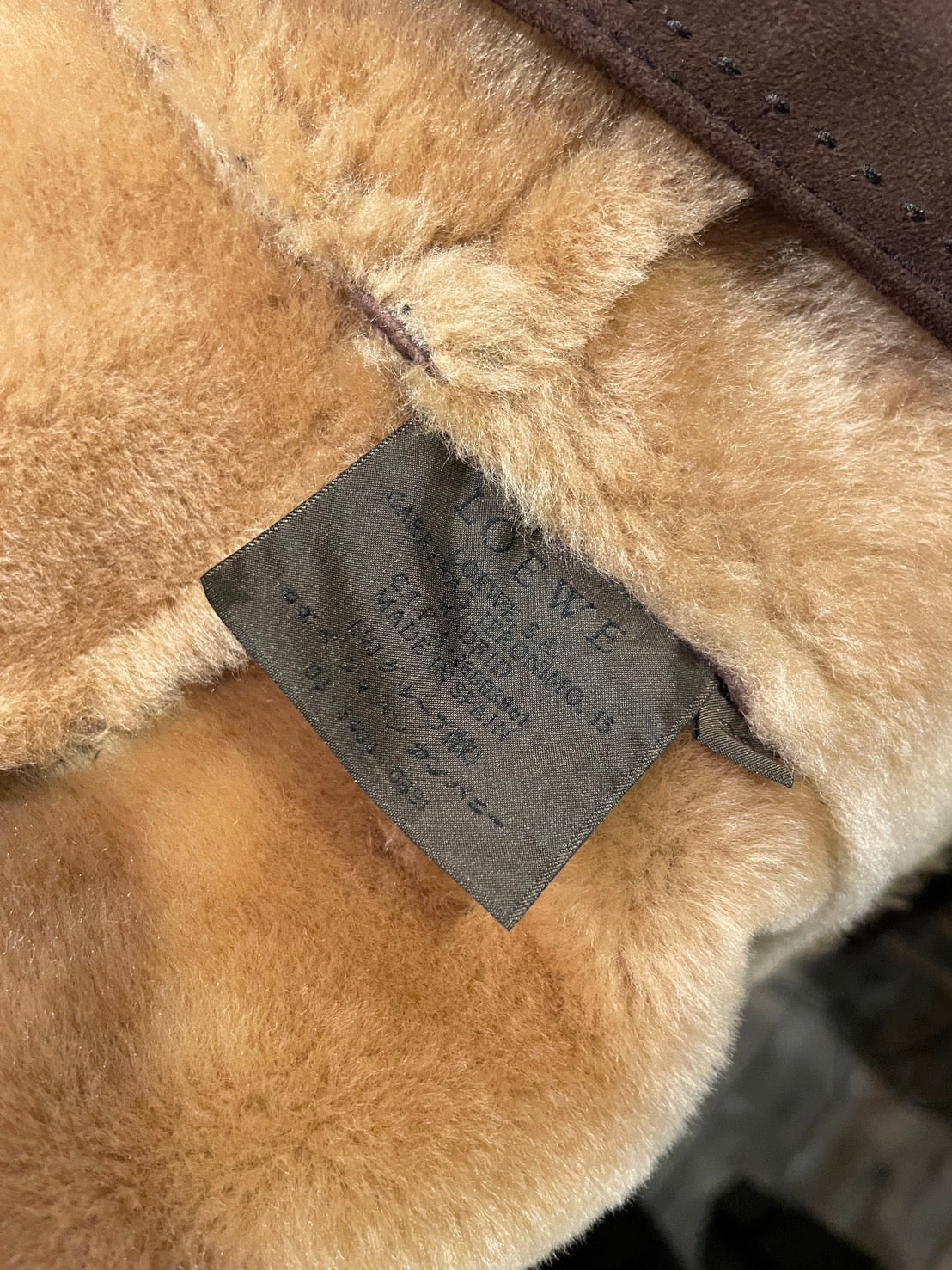 ロエベ フーテッド ムートンコート