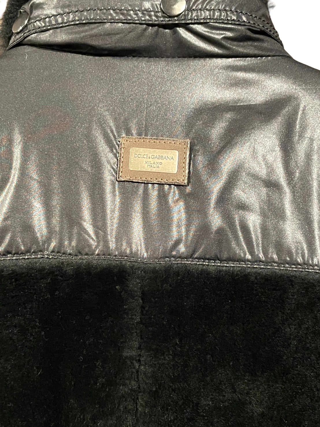 ドルチェ&ガッバーナ 切り替え レザー ジャケット