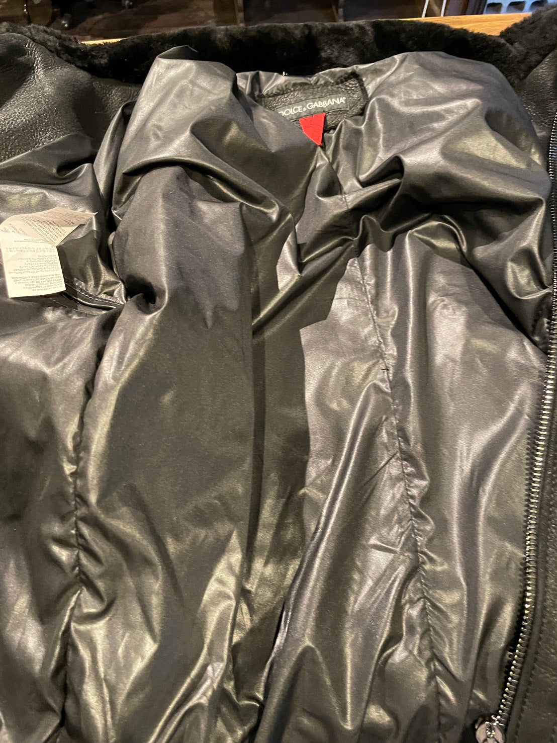 ドルチェ&ガッバーナ 切り替え レザー ジャケット