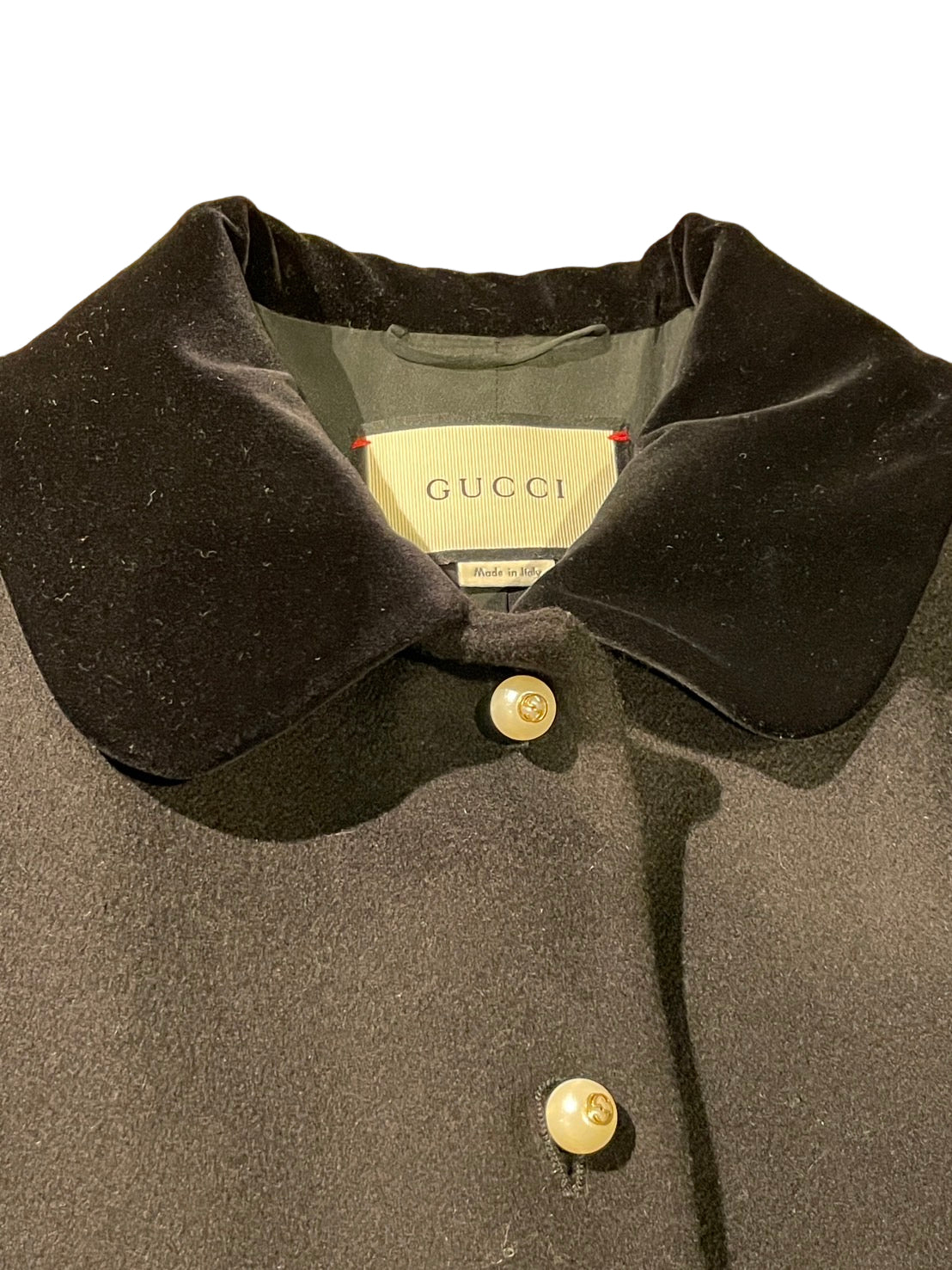 グッチ レースコート パールボタン