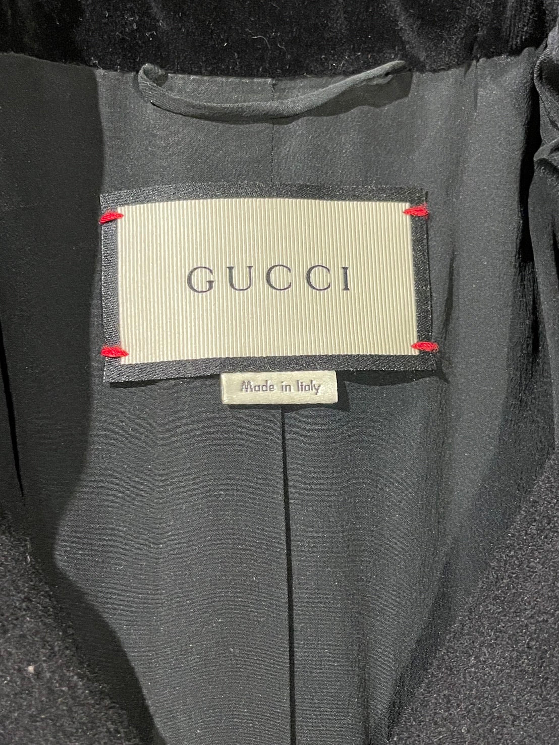 グッチ レースコート パールボタン