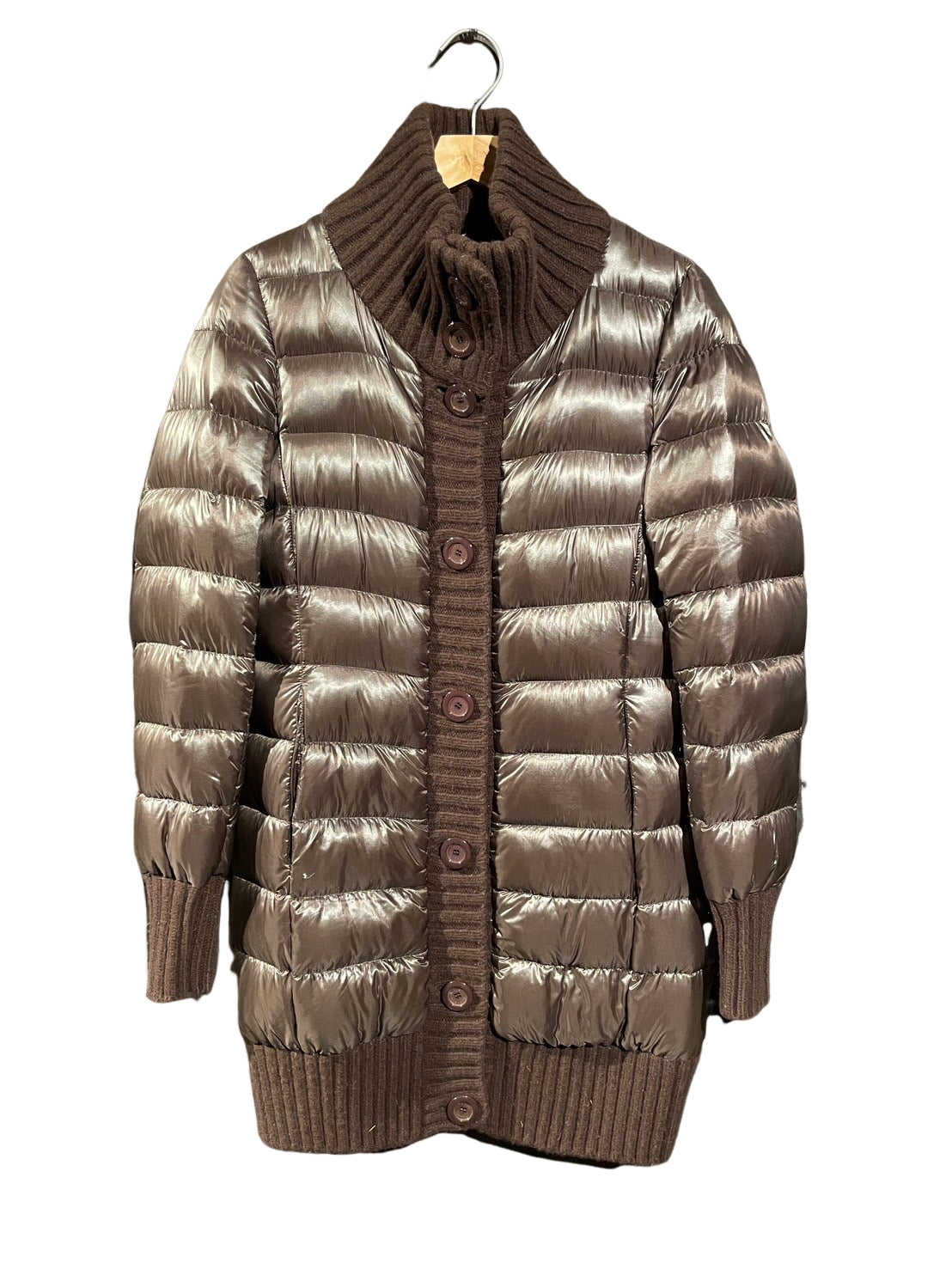 ヘルノ ニット切替 ダウンコート