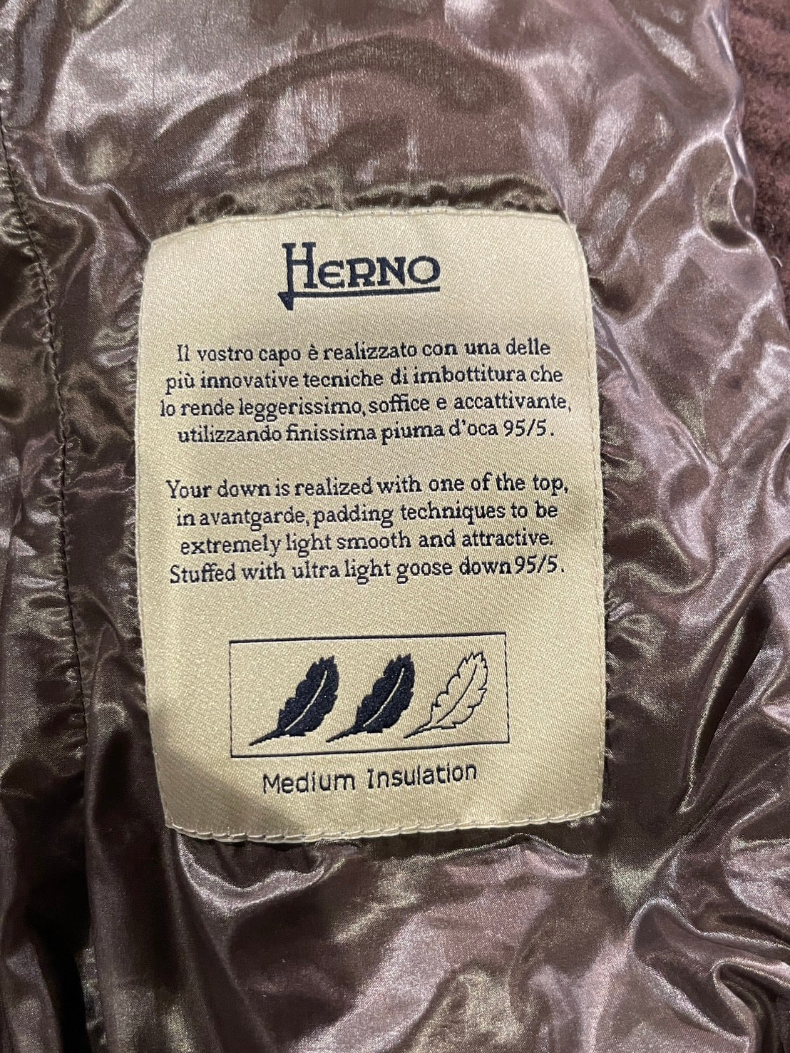 ヘルノ ニット切替 ダウンコート