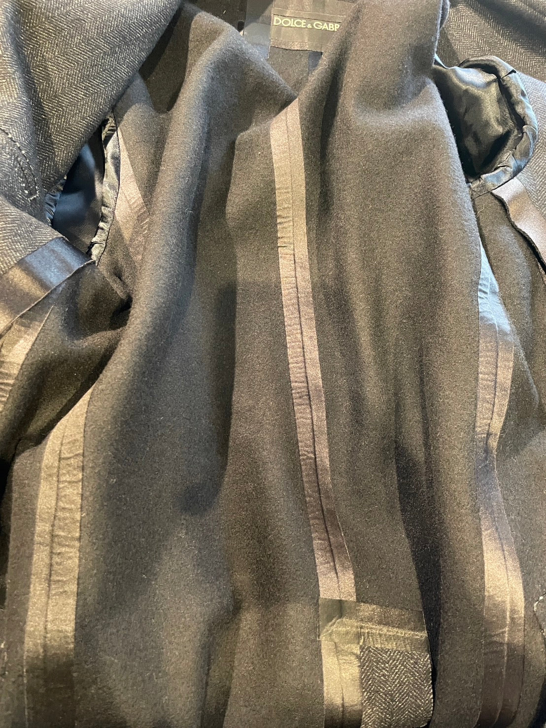 ドルチェ&ガッバーナ ダブルブレスト ツイード チェスターコート メンズ (コピー)