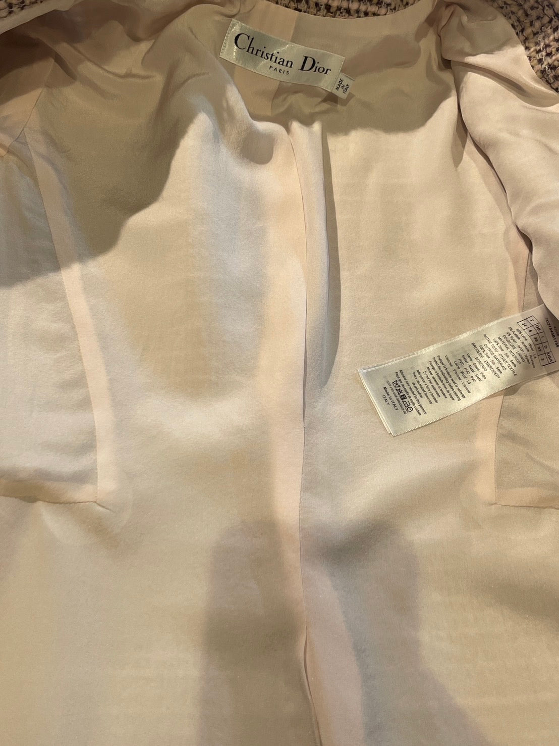 クリスチャン・ディオール ツイード フレアコート