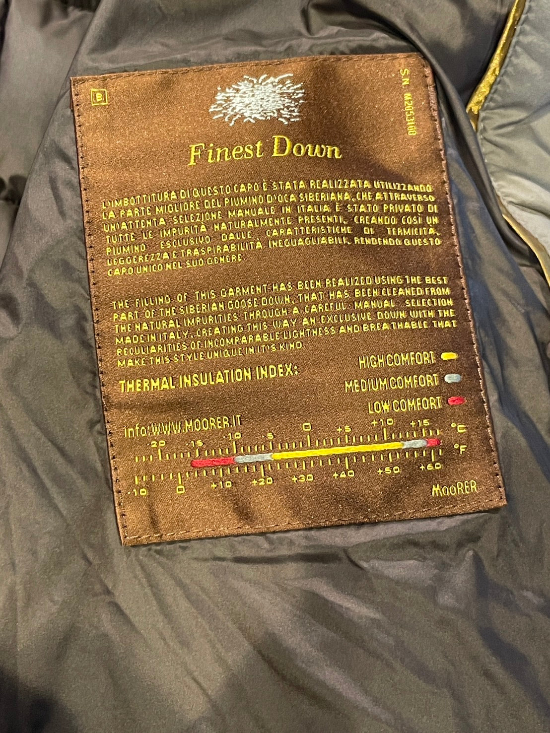 ムーレー VETIVER ダウンコート