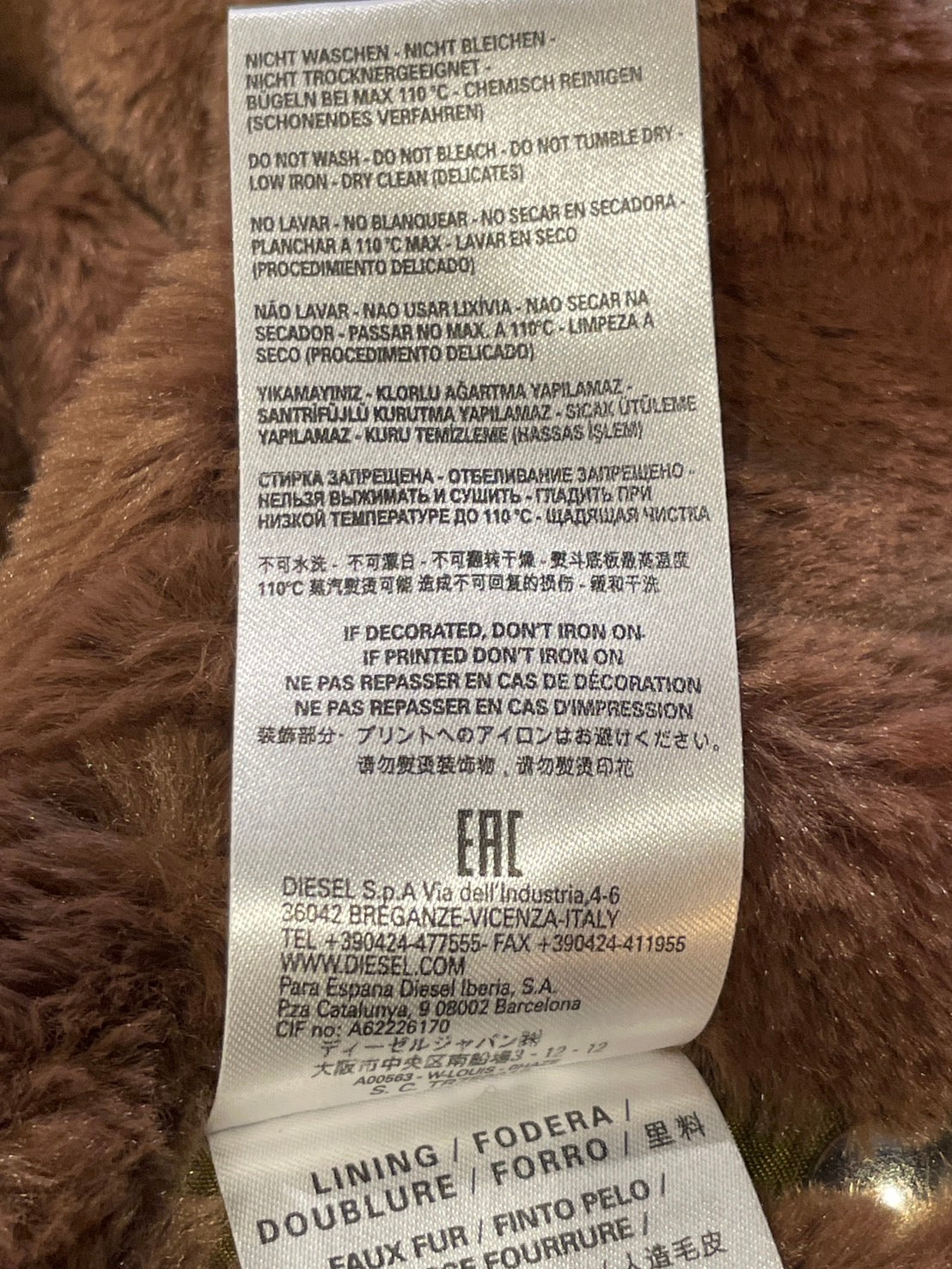 ディーゼル ブルゾン 裏ボア