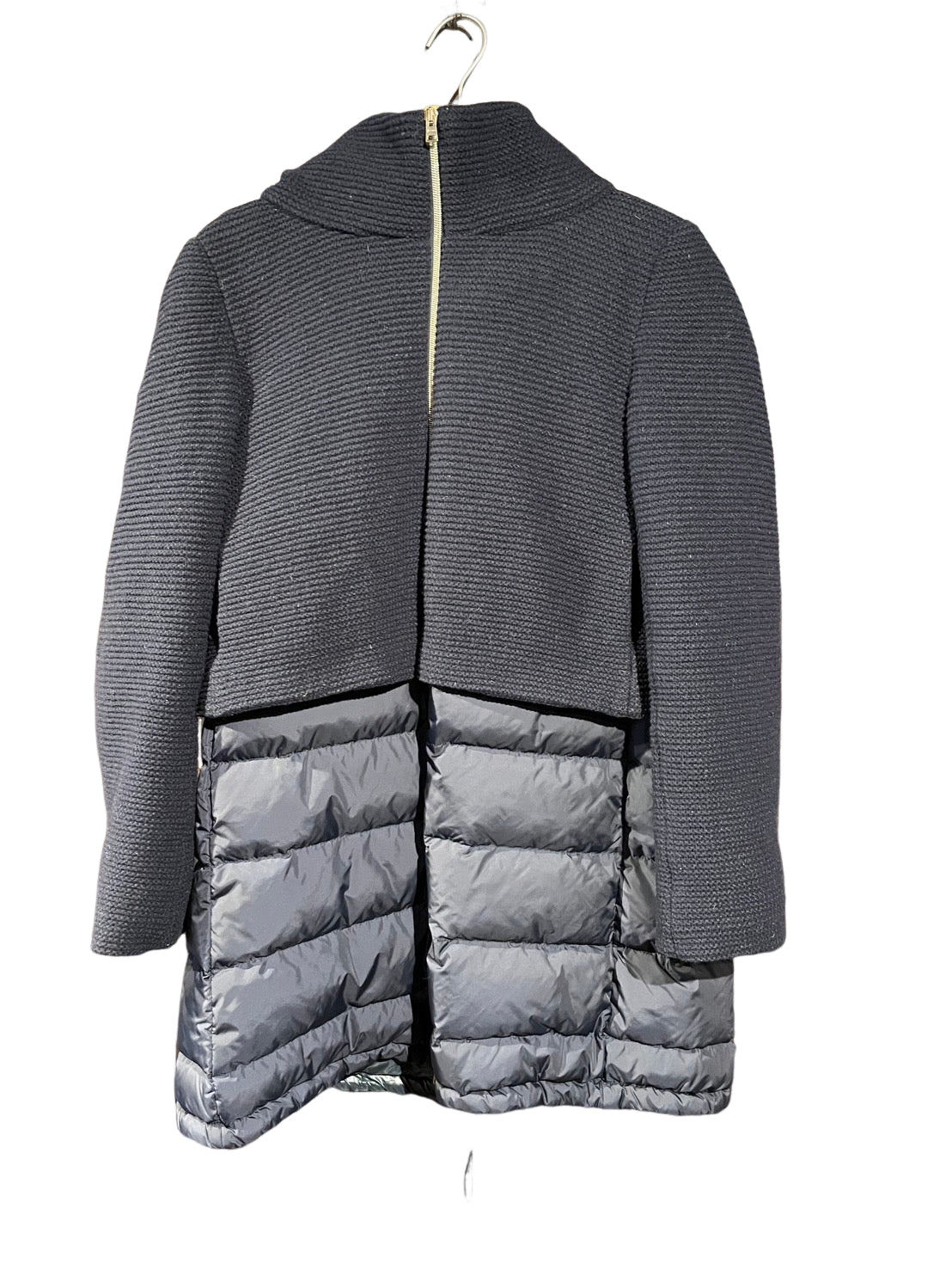 ヘルノ 切替ニット ダウンコート