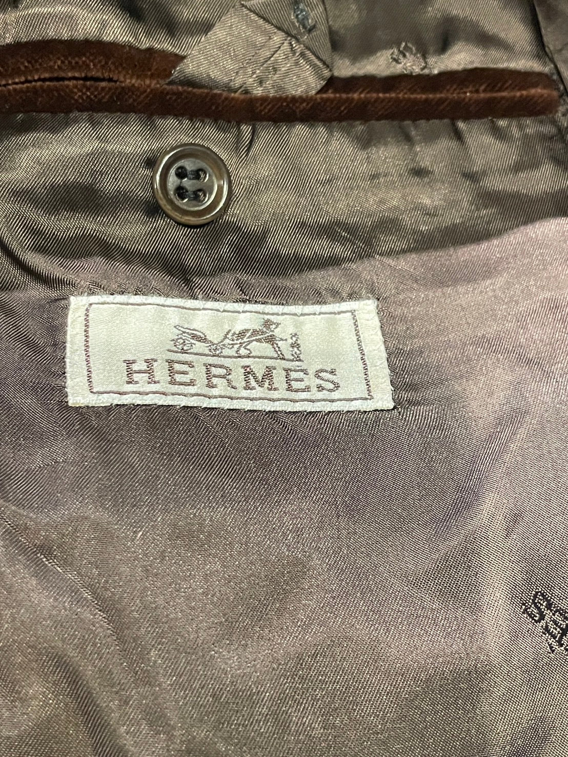 エルメス ベロア スリーピース スーツ