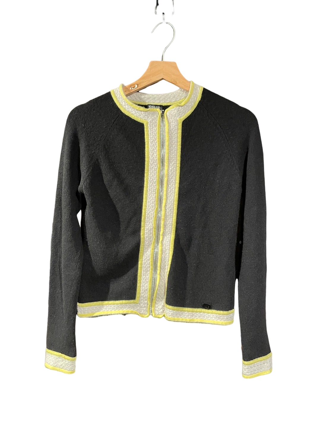 シャネル カシミヤニット ジップアップ