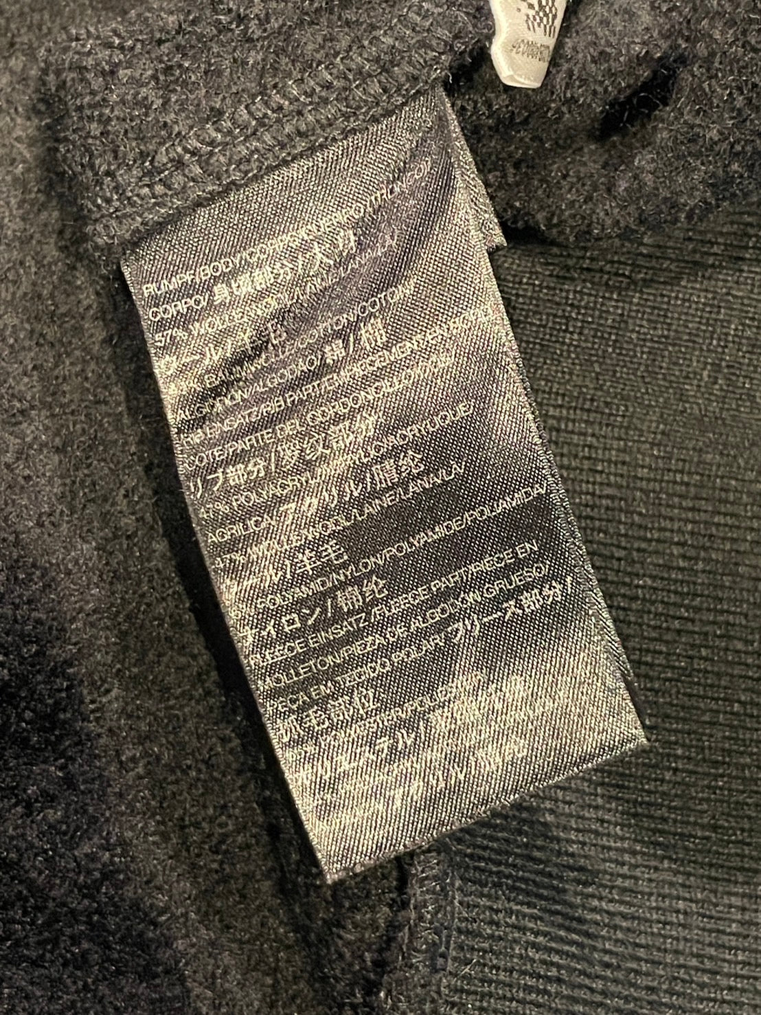 Y-3 パッチワーク ポンチョ ニット