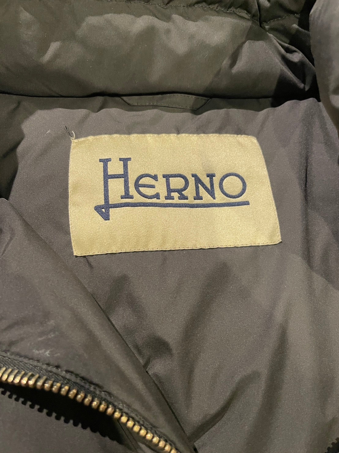 ヘルノ 切り替え ダウンコート ブラック