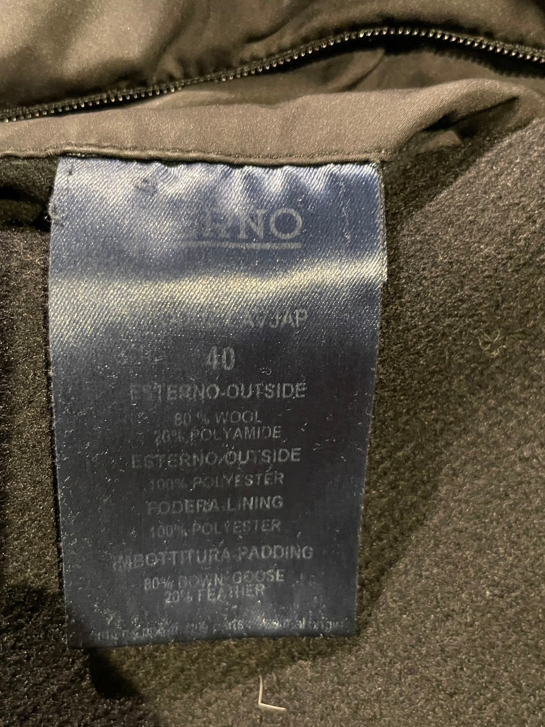 ヘルノ 切り替え ダウンコート ブラック