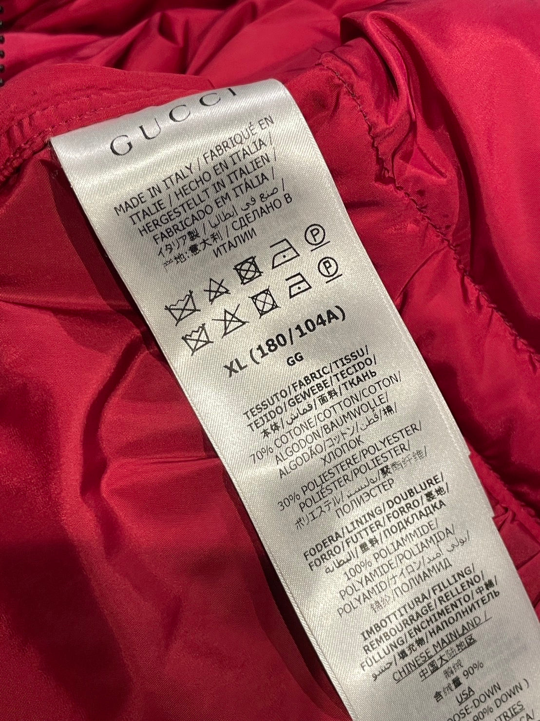 グッチ ノースフェイス コラボ GGスプリームキャンバス ダウンジャケット