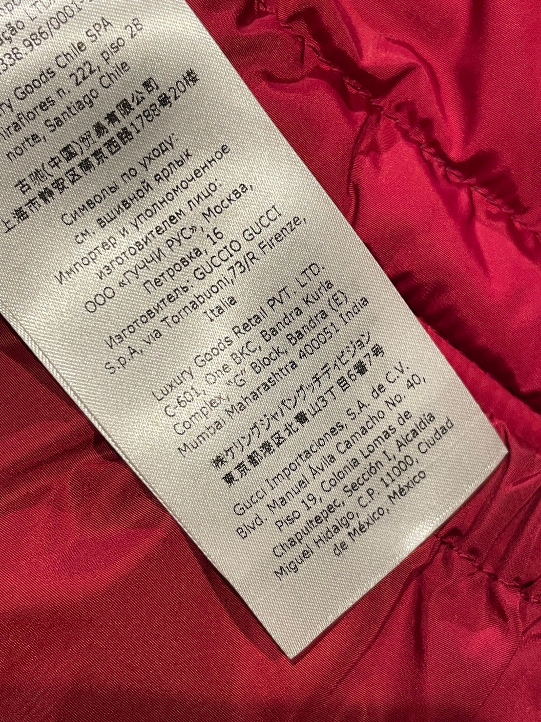 グッチ ノースフェイス コラボ GGスプリームキャンバス ダウンジャケット