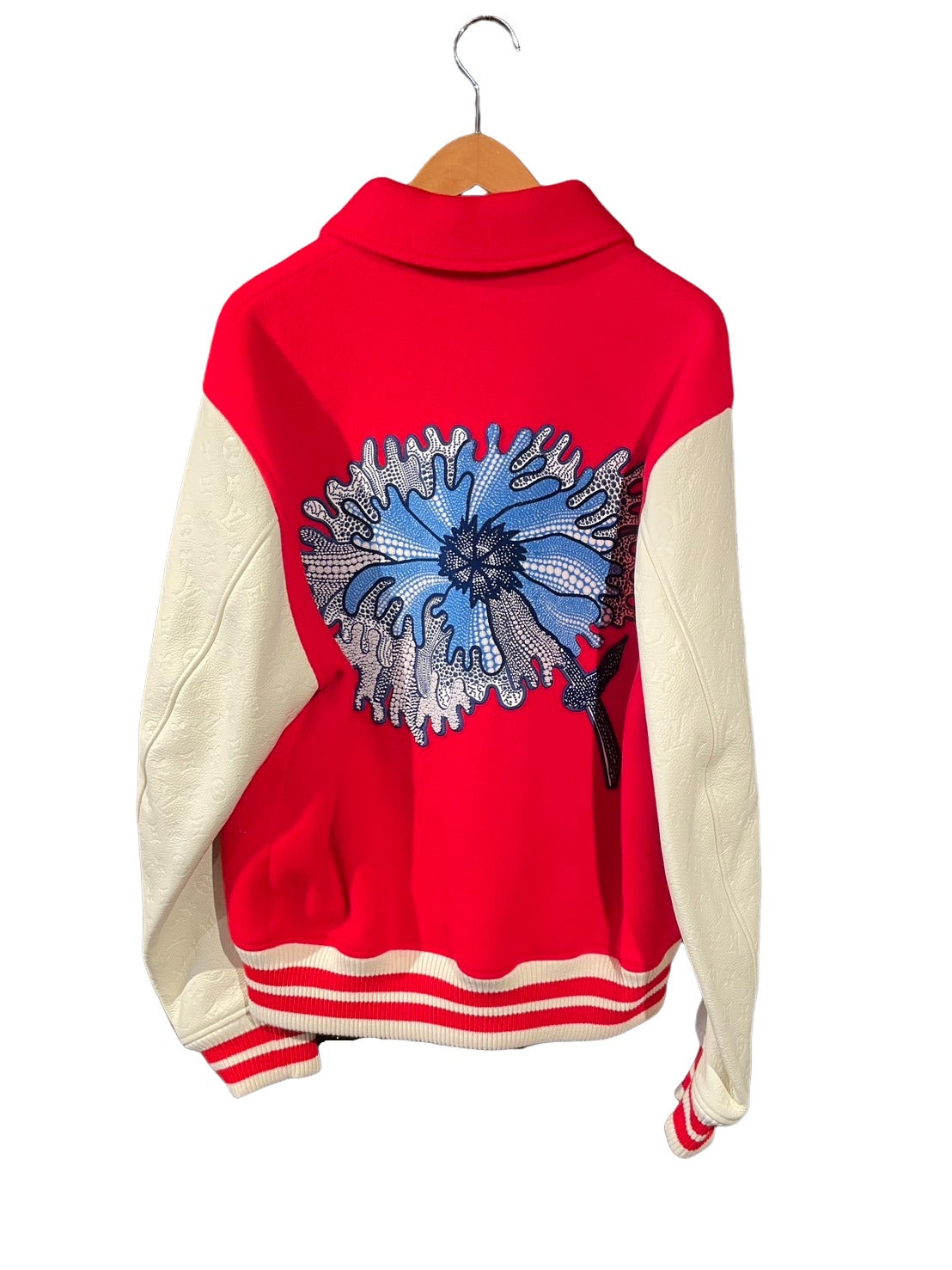 未使用 ヴィトン 草間彌生 エンブロイダードバーシティ ブルゾン スタジャン