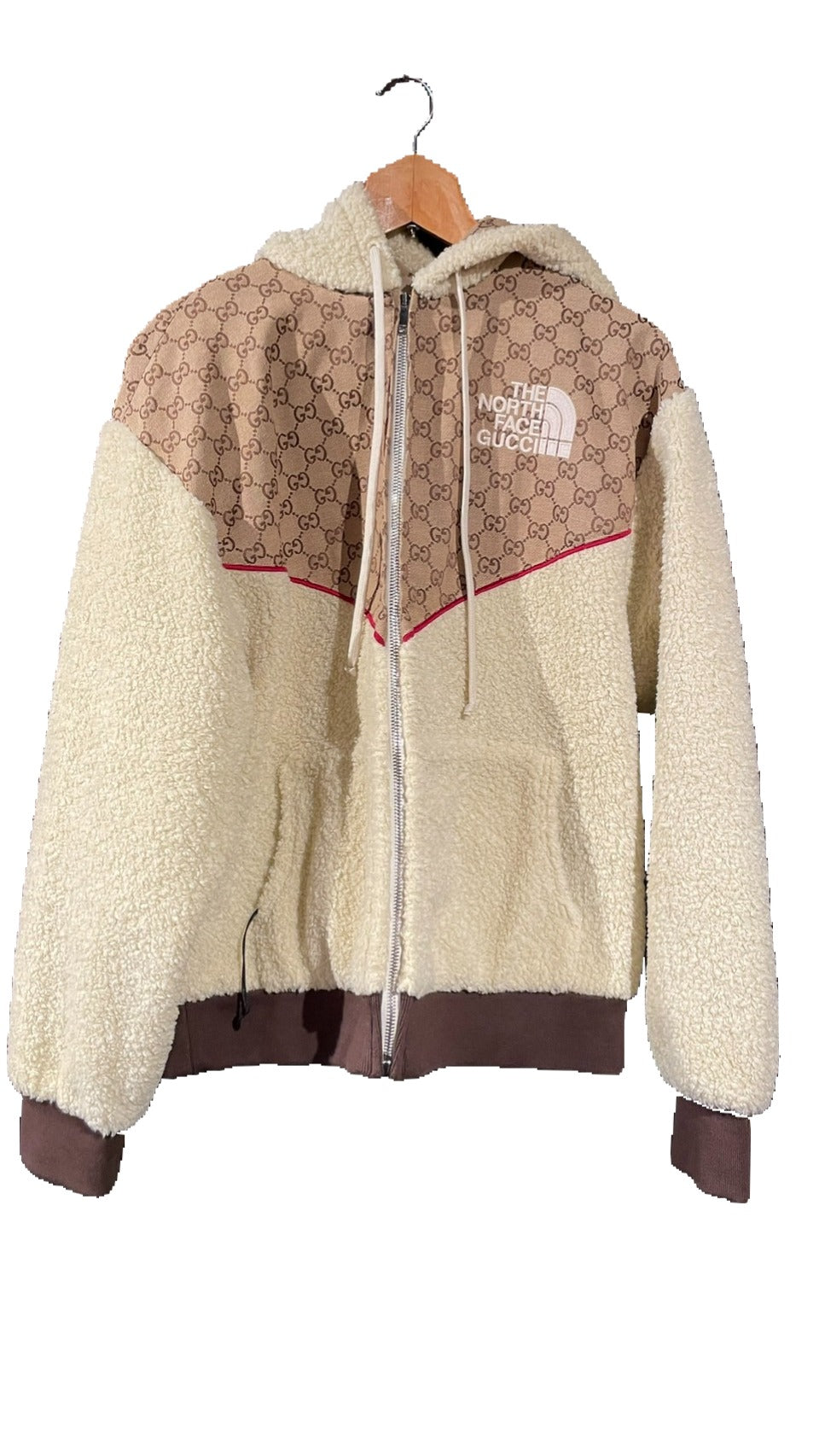 未使用 GUCCI ノースフェイス コラボ ボア フリース パーカー